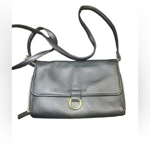 Black and Gold Crossbody Purse